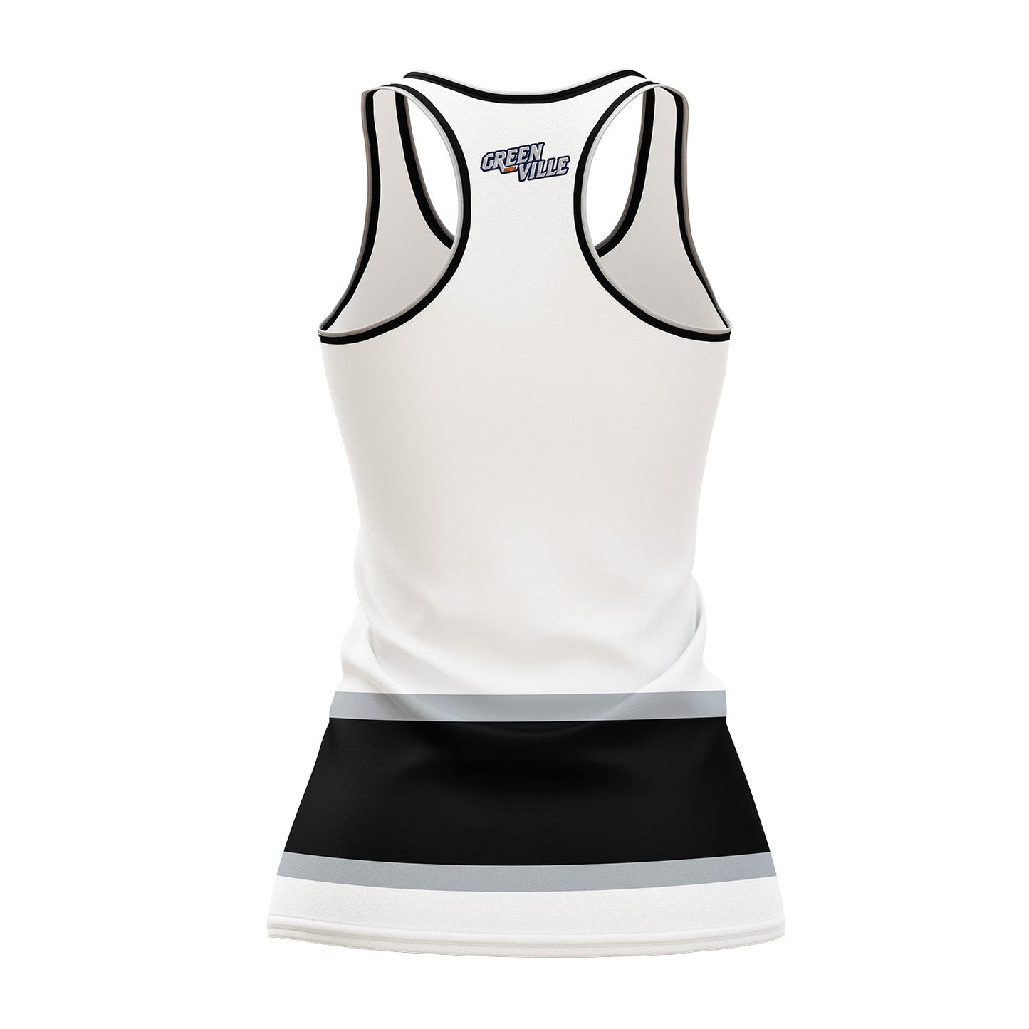 Bench Clearers White Women's Racerback Hockey Tank
