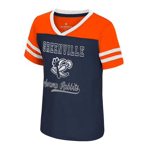 Toddler Swamp Rabbits Crescent V-neck Shirt
