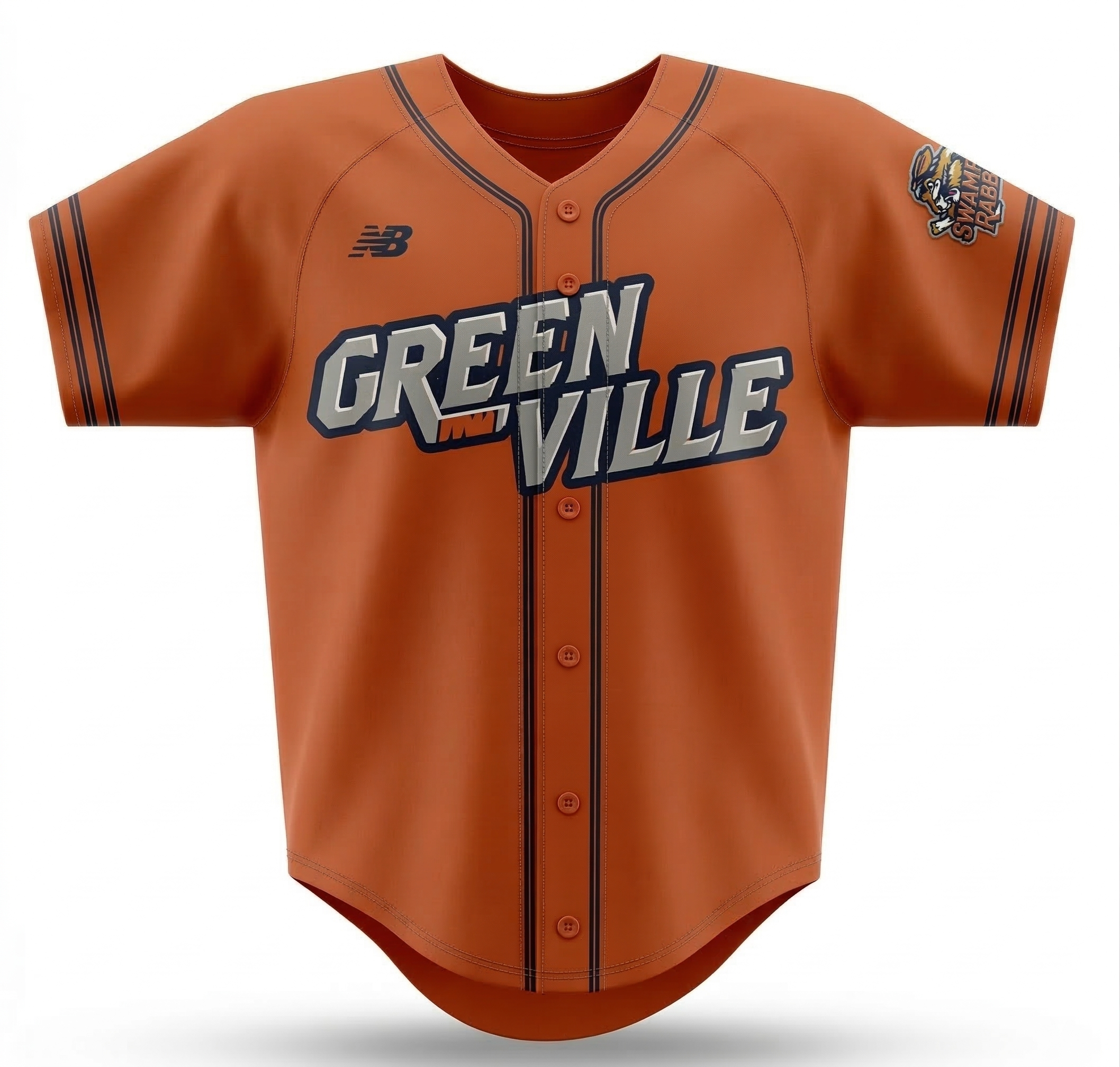 25-26 Greenville Baseball Jersey – Swamp Rabbits Shop