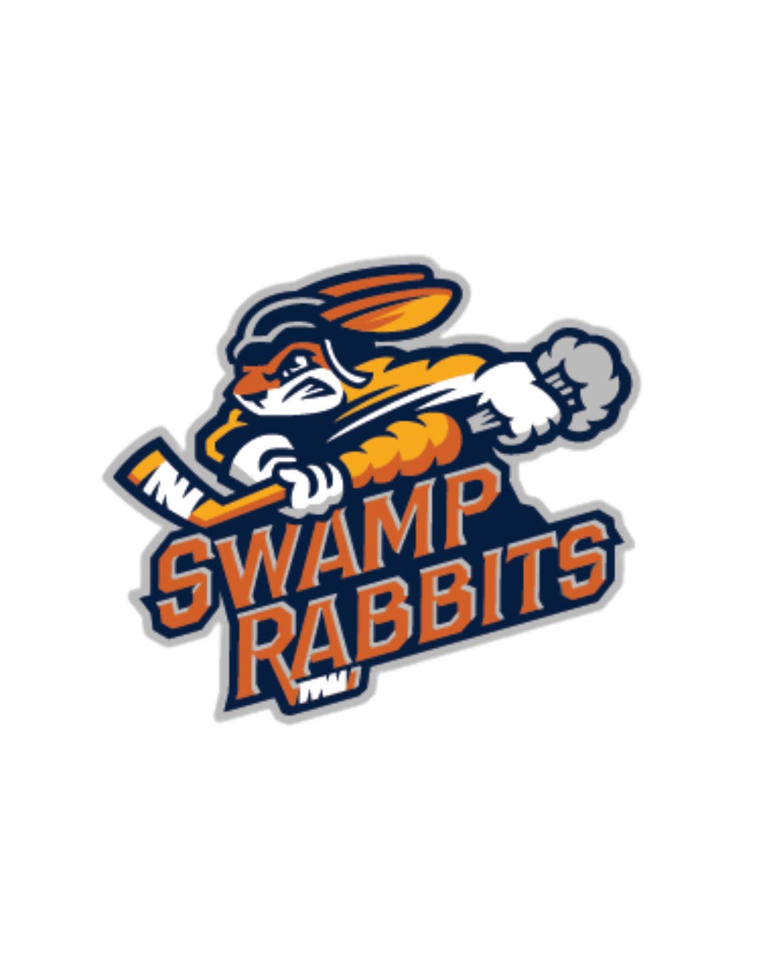 Swamp Rabbits 4" Magnet
