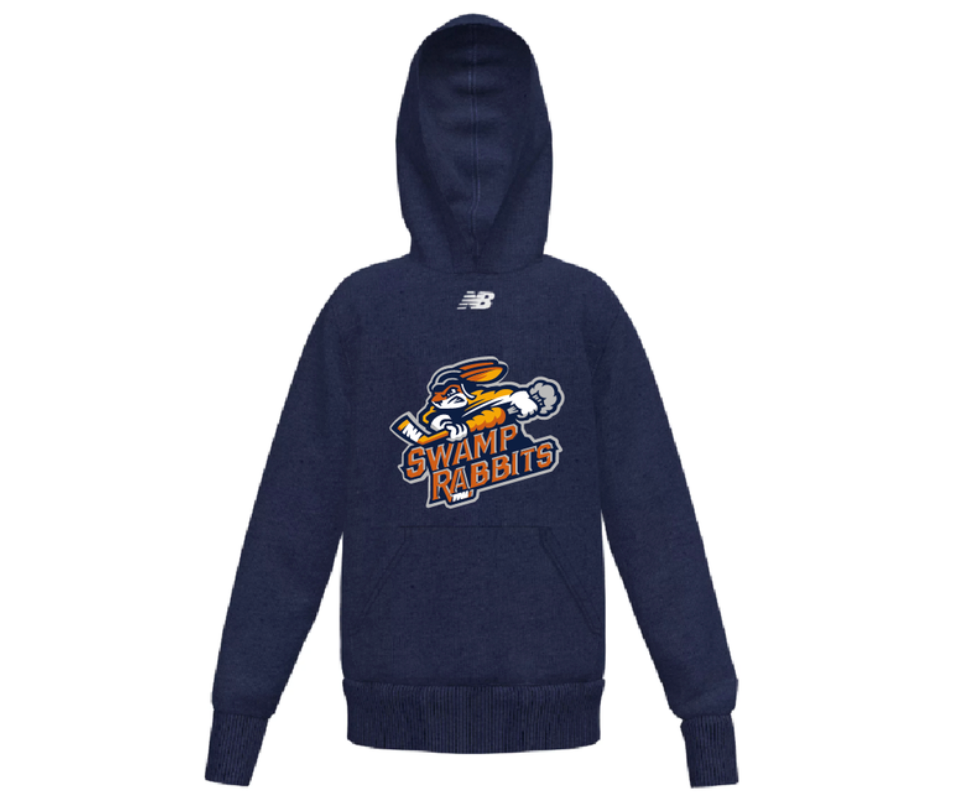 Youth New Balance Navy Primary Logo Hoodie