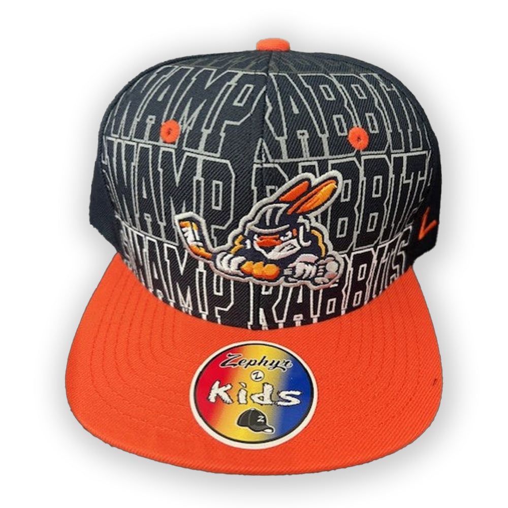 Youth Navy/Orange Brim Hat