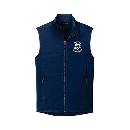 Navy Retro Fleece Tech Vest