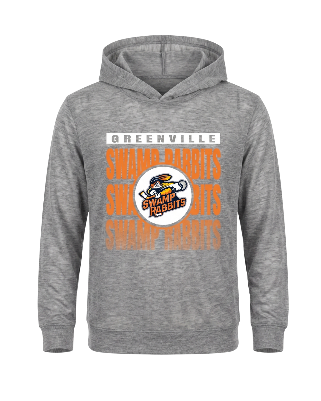 Youth Swamp Rabbits Grey Lightweight Hoodie