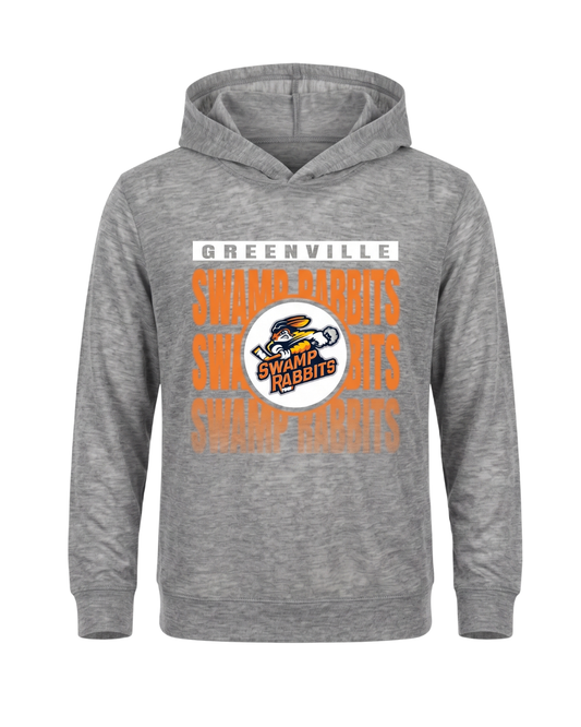Youth Swamp Rabbits Grey Lightweight Hoodie