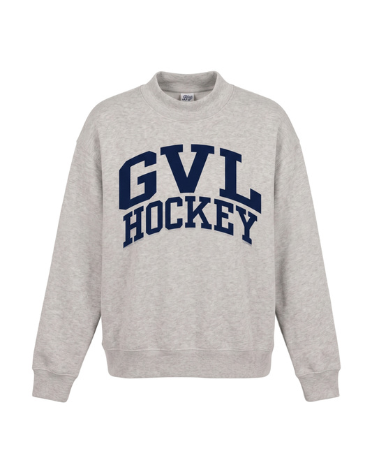 Women's GVL Hockey Mock Neck Crew
