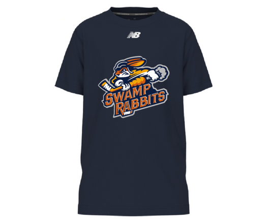 25-26 Youth New Balance Primary Logo Navy T-Shirts