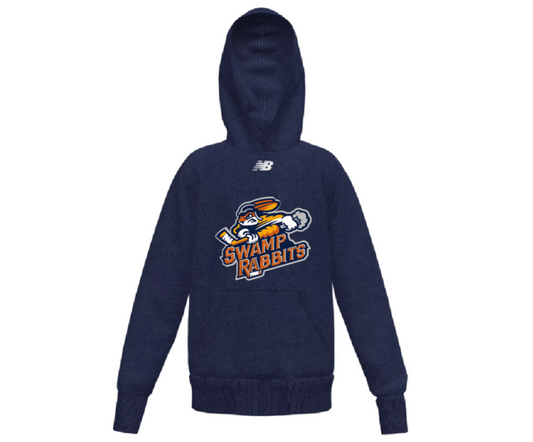 Youth New Balance Navy Primary Logo Hoodie