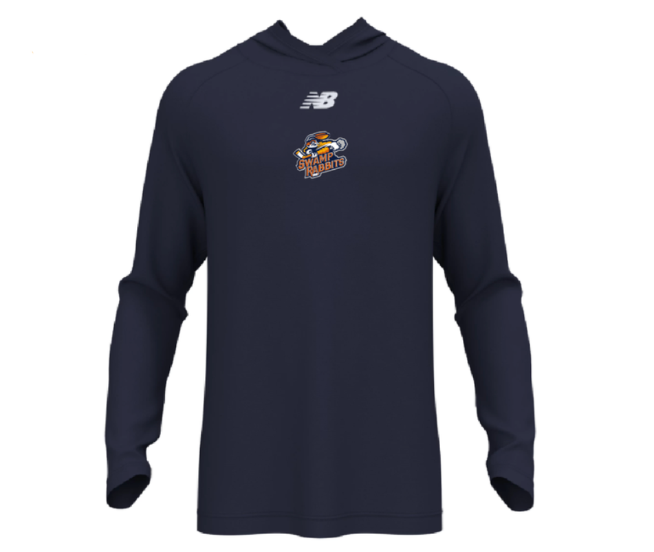 25-26 Youth New Balance Navy Athletic Hoodie Primary Logo