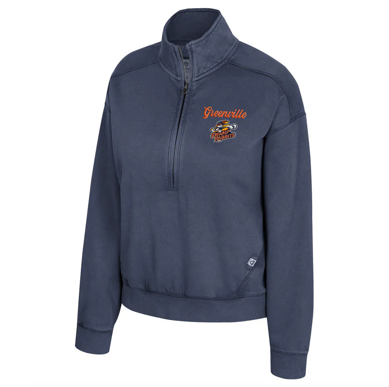 25-26 Colosseum Womens Swamp Rabbits Script 1/4 Zip