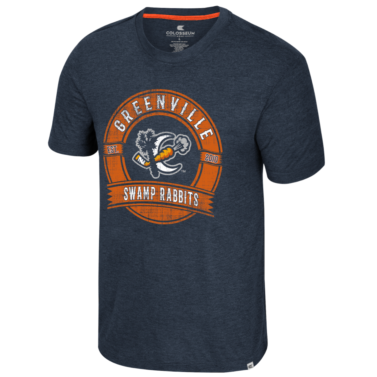 25-26 Colosseum Mens Swamp Rabbits Distressed Grey T-shirt