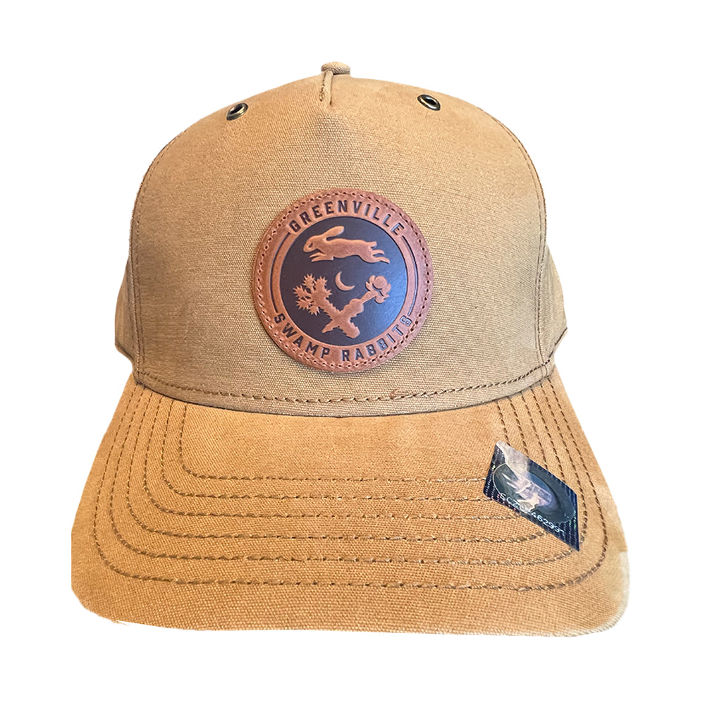 Leather Retro Wheat Twill Richardson Hat